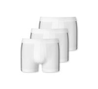 SCHIESSER Boxers gris foncé / blanc, Taille S