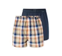 SCHIESSER Boxers ' Multipack ' bleu foncé / gris / orange / blanc cassé, Taille XXXL