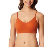 Schiesser Bustier sans Couture pour Femme à Bretelles Spaghetti avec Coussinets Amovibles - Invisible Soft, Terracotta, 40
