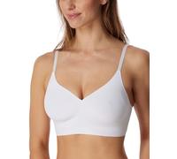Schiesser Bustier Spaghettiträger mit herausnehmbaren Pads-Invisible Soft, Blanc_179821, 40 Femme