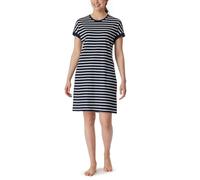 Schiesser Casual Essentials Chemise de Nuit, Bleu Minuit_181251, 58 Femme