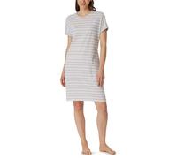 Schiesser Casual Essentials Chemise de Nuit, Gris argenté chiné_181251, 44 Femme