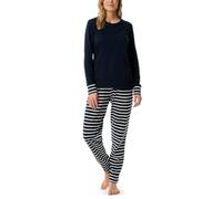 Schiesser Casual Essentials Ensemble de Pijama, Nachtblau_181746, 52 Femme