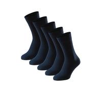 SCHIESSER Chaussettes 'Bluebird' bleu nuit / blanc, Taille 39-42