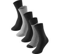 SCHIESSER Chaussettes gris chiné / noir / blanc, Taille 39-42