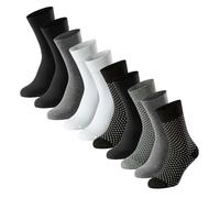 SCHIESSER Chaussettes gris / noir / blanc, Taille 39-42