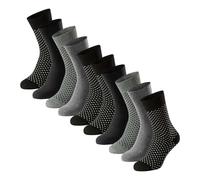 SCHIESSER Chaussettes gris / noir / blanc, Taille 43-46