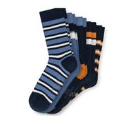 SCHIESSER Chaussettes 'Jump' marine / bleu clair / orange / blanc, Taille 31-34