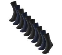 SCHIESSER Chaussettes Pour Hommes - Bluebird, Paquet De 10, Mélange De Coton