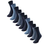 SCHIESSER Chaussettes Pour Hommes - Bluebird, Paquet De 10, Mélange De Coton