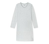SCHIESSER Chemise de nuit ' Casual Essentials ' gris chiné / blanc, Taille M-L