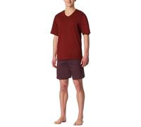 Schiesser Comfort Essentials Ensemble de Pijama, Rouge, 50 Hommes