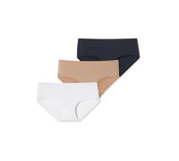 SCHIESSER Culotte ' Invisible Soft ' beige / noir / blanc, Taille L