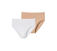 SCHIESSER Culotte ' Retro Pants Unique Micro ' nude / blanc, Taille S