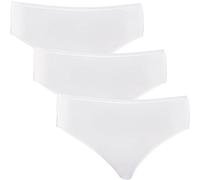 Schiesser Culottes 3-Pack Cotton Essentials Basic Glisse 36-46 - Sélection des Couleurs: Color: White | Size: Small