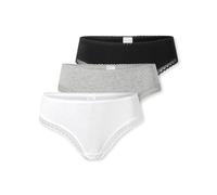 Schiesser Damen 3 Pack String mit Spitze Baumwolle Mix-Modern Multipacks, Assorti 1_182907, 46 Femmes