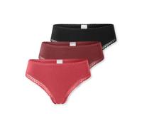 Schiesser Damen 3pack Tanga String Mit Spitze - Modern Multipacks String Femme