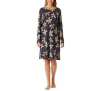 Schiesser Damen Nachthemd Sleepshirt Bigshirt Langarm, 100cm-Modal-Comfort Nightwear Chemise de Nuit, Graphite_182018, 40 Femmes