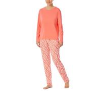Schiesser Damen Schlafanzug Lange Hose Langärmlig-Modern Nightwear Ensemble de Pijama, Pêche_182544, 38 Femmes