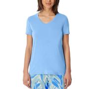 Schiesser Damen Schlafshirt Kurz-Mix + Relax Haut de Pyjama, Bleu Clair 182638, 40 Femmes