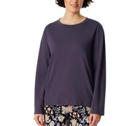 Schiesser Damen Schlafshirt Langarm Baumwolle-Mix + Relax Haut de Pijama, Indigo_182103, 48 Femmes