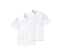 Schiesser Demi Manches Américain T-Shirt Col en V Pack Double Blanc