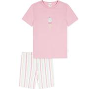 SCHIESSER Ensemble pyjama fille - Kids, court, coton, motif rose/blanc 104