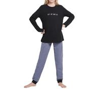 Schiesser Ensemble Pyjama pour Fille, Noir_173856, 12 Ans