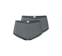 Schiesser Slip Essential Midi femme bleu nuit/gris Taille XXL
