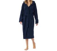 Schiesser Femme Bademantel, 120 Cm Peignoir, Bleu Marine (815)., 38 EU