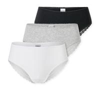 Schiesser Femmes Brazilian-Slips, 3er Paquet - 3Pack Brésilien, Coton Extensible