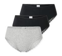 Schiesser Femmes Brazilian-Slips, 3er Paquet - 3Pack Brésilien, Coton Extensible