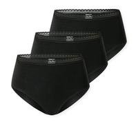 Schiesser Femmes Midi-Slips, 3er Paquet - 3Pack Midi, Coton Extensible, Uni