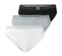 Schiesser Femmes Rio-Slips, 3er Paquet - 3Pack Rio Slip, Coton Extensible, Uni