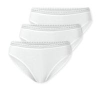 Schiesser Femmes Rio-Slips, 3er Paquet - 3Pack Rio Slip, Coton Extensible, Uni