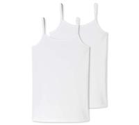 Schiesser Fille Haut 2er Paquet Top Spaghetti - 95/5 Organique