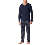 Schiesser Fine Interlock Ensemble de Pijama, Bleu Nuit 183174, 50 Hommes