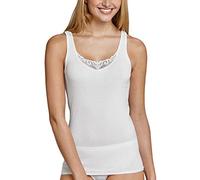 Schiesser - Haut thermique Femme - Trägertop - Blanc (weiss 100) - FR : 52 (Taille fabricant : 50)