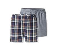 Schiesser Herren 2 Pack Boxershorts Baumwolle Web Multipack-Webboxer Caleçon Boxeur, Assortiment 4_183215, XL Hommes