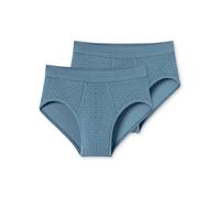 Schiesser Herren 2 Pack Sportslip mit Eingriff-Classic Slips, Bleu Atlantique_172691, XXL Hommes