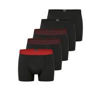 SCHIESSER Boxers '95/5 Organic Cotton' rouge / noir, Taille M