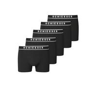 Schiesser Herren 5 Pack Boxershorts Unterwäsche Bio-baumwolle-95/5 Organic Caleçon Boxeur, Noir_183213, 5 Hommes