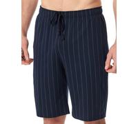 Schiesser Herren Lange Schlafhose Bio-Baumwolle-Mix + Relax Bas de Pyjama, Bleu Nuit 182186, 54 Hommes