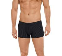 Schiesser Herren Long Life Soft Unterwäsche Short Atmungsaktiv und Hautfreundlich Caleon Boxeur, Noir/Gris (Bleu Noir 001), M Homme