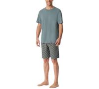 Schiesser Herren Schlafanzug Kurz Rundhals-Nightwear Set Ensemble de Pijama, Mineral_181157, 52 Hommes