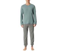 Schiesser Herren Schlafanzug Lang mit Bündchen-Nightwear Set Ensemble de Pijama, Mineral_181922, 54 Hommes