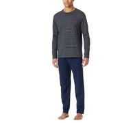 Schiesser Herren Schlafanzug Lang-Nightwear Set Ensemble de Pijama, Anthracite 182197, 56 cm Hommes