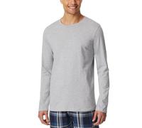 Schiesser Herren Schlafshirt Kurzarm Rundhals Bio-Baumwolle-Mix + Relax Haut de Pijama, Gris mélangé 182180, 54 Hommes