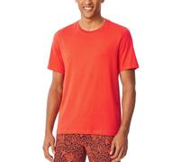 Schiesser Herren Schlafshirt Kurzarm Rundhals-Mix + Relax Haut de Pijama, Rouge Clair 182179, 50 Hommes