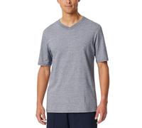 Schiesser Herren Schlafshirt Kurzarm V-Ausschnitt-Mix + Relax Haut de Pijama, Bleu Nuit 182181, 58 Hommes